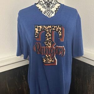 District Blue Leopard Print Rangers Tee